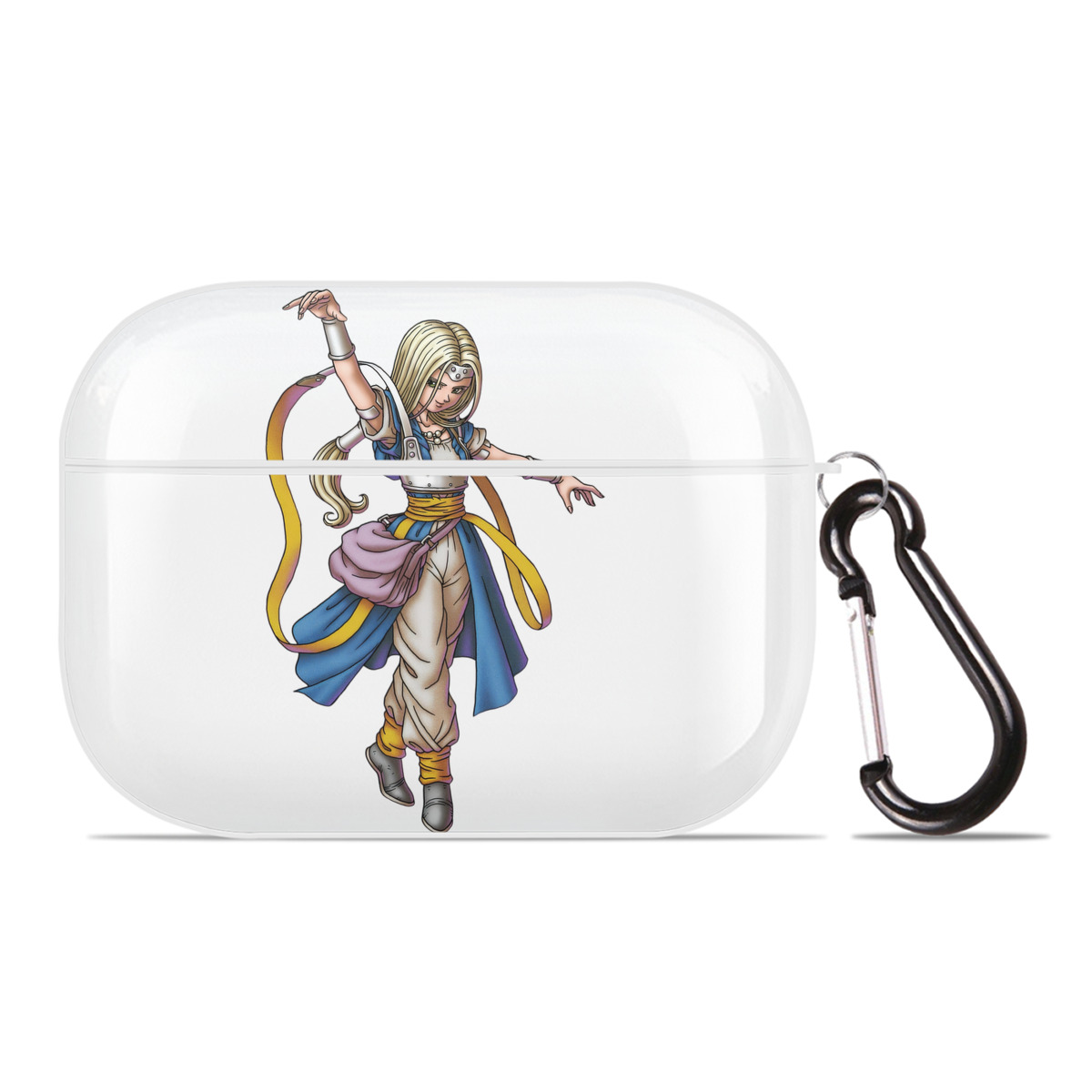 （画像用） ドラゴンクエスト Doragon Kuesuto Dragon Quest 【AirPods Pro用】ハードシェル保護ケース 耐衝撃・防指紋・カラビナ付き商品仕様