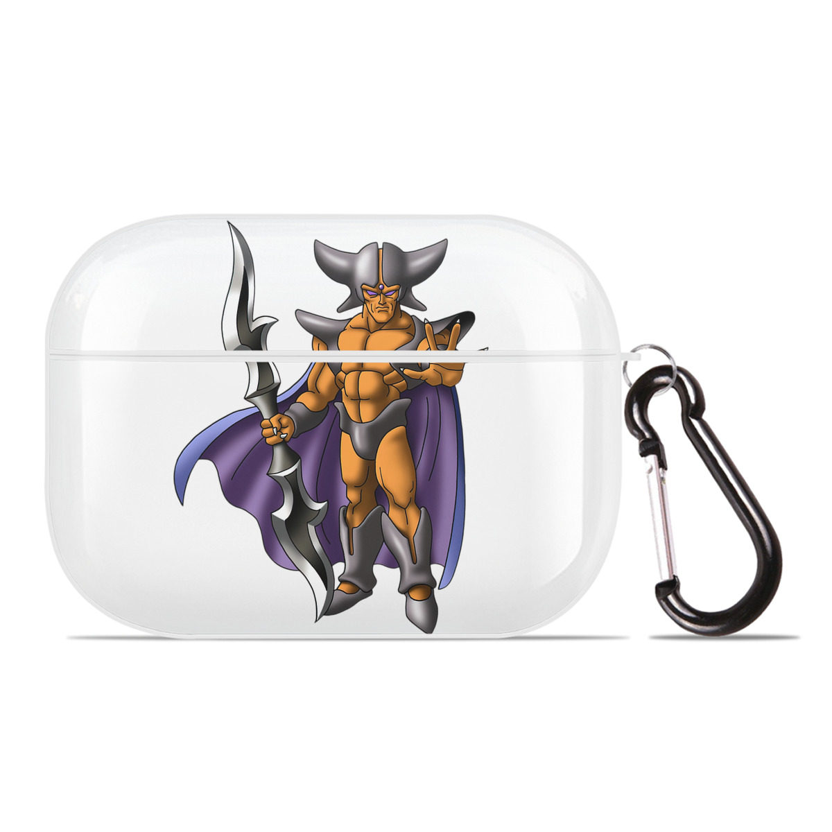 （画像用） ドラゴンクエスト Doragon Kuesuto Dragon Quest 【AirPods Pro用】ハードシェル保護ケース 耐衝撃・防指紋・カラビナ付き商品仕様