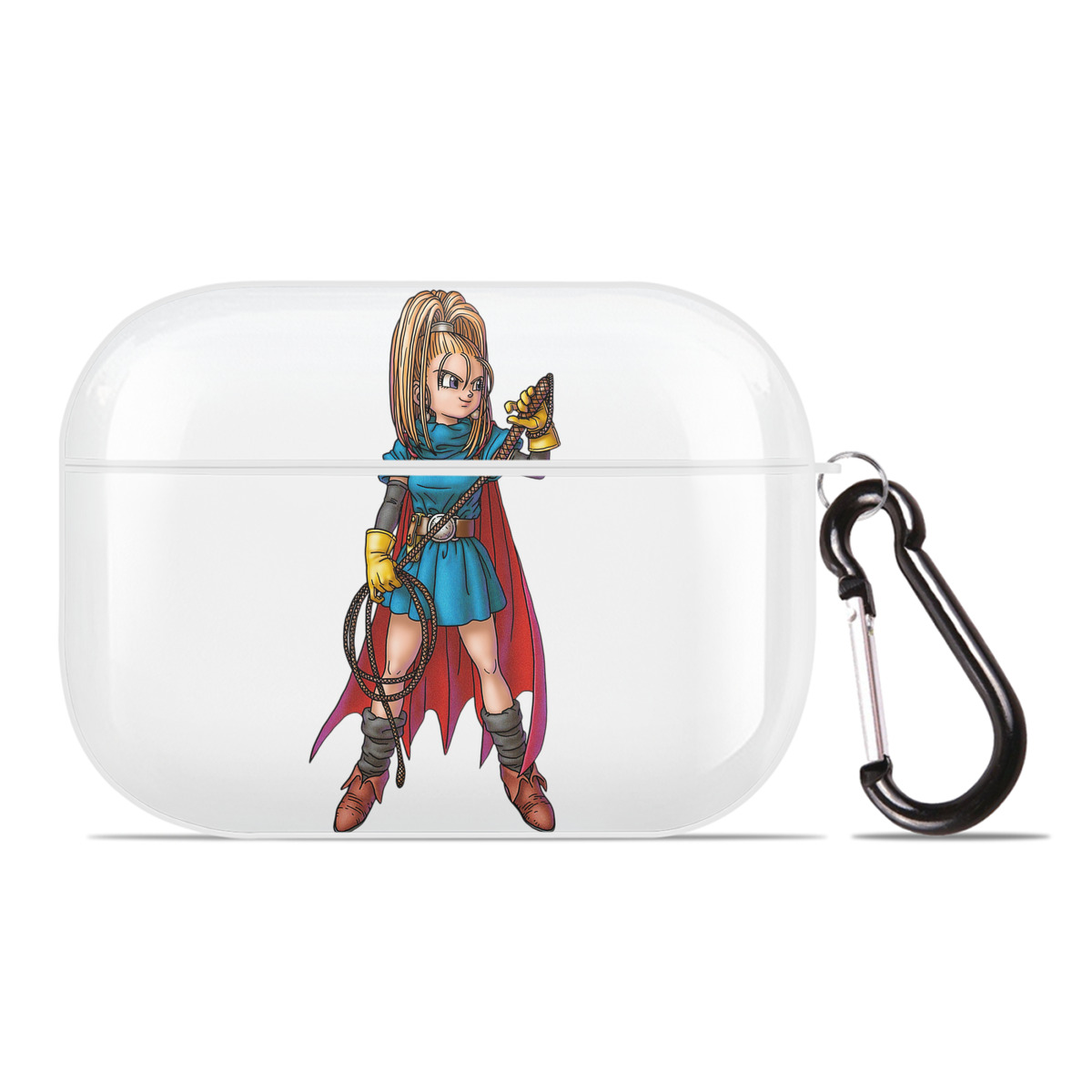 （画像用） ドラゴンクエスト Doragon Kuesuto Dragon Quest 【AirPods Pro用】ハードシェル保護ケース 耐衝撃・防指紋・カラビナ付き商品仕様