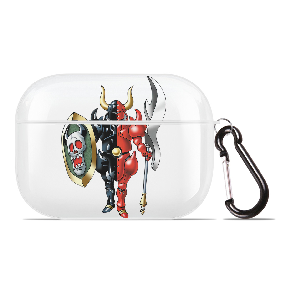（画像用） ドラゴンクエスト Doragon Kuesuto Dragon Quest 【AirPods Pro用】ハードシェル保護ケース 耐衝撃・防指紋・カラビナ付き商品仕様