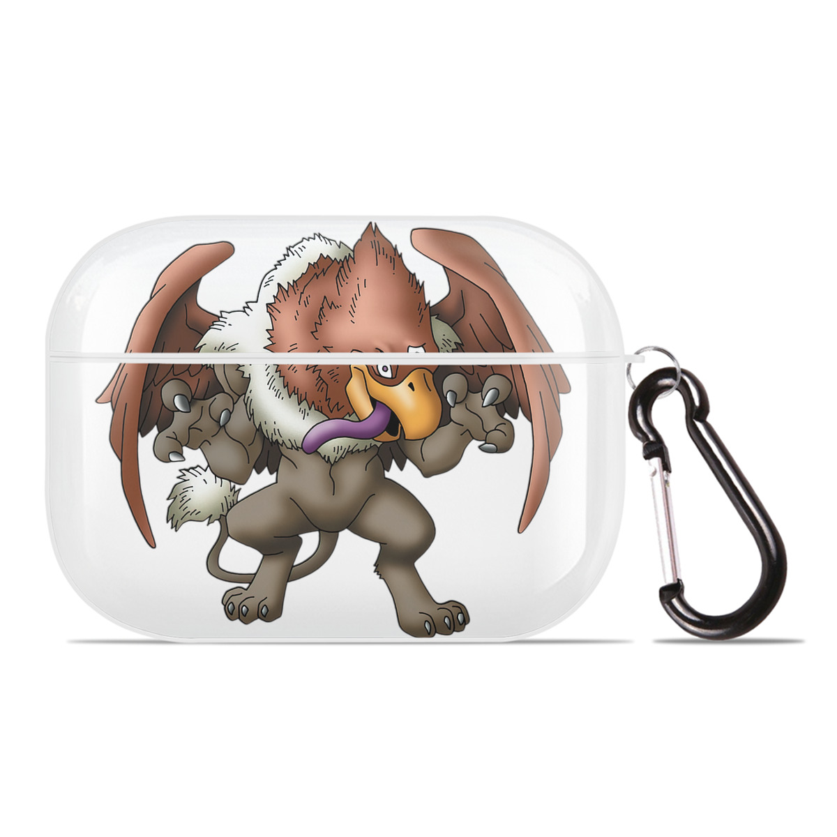 （画像用） ドラゴンクエスト Doragon Kuesuto Dragon Quest 【AirPods Pro用】ハードシェル保護ケース 耐衝撃・防指紋・カラビナ付き商品仕様