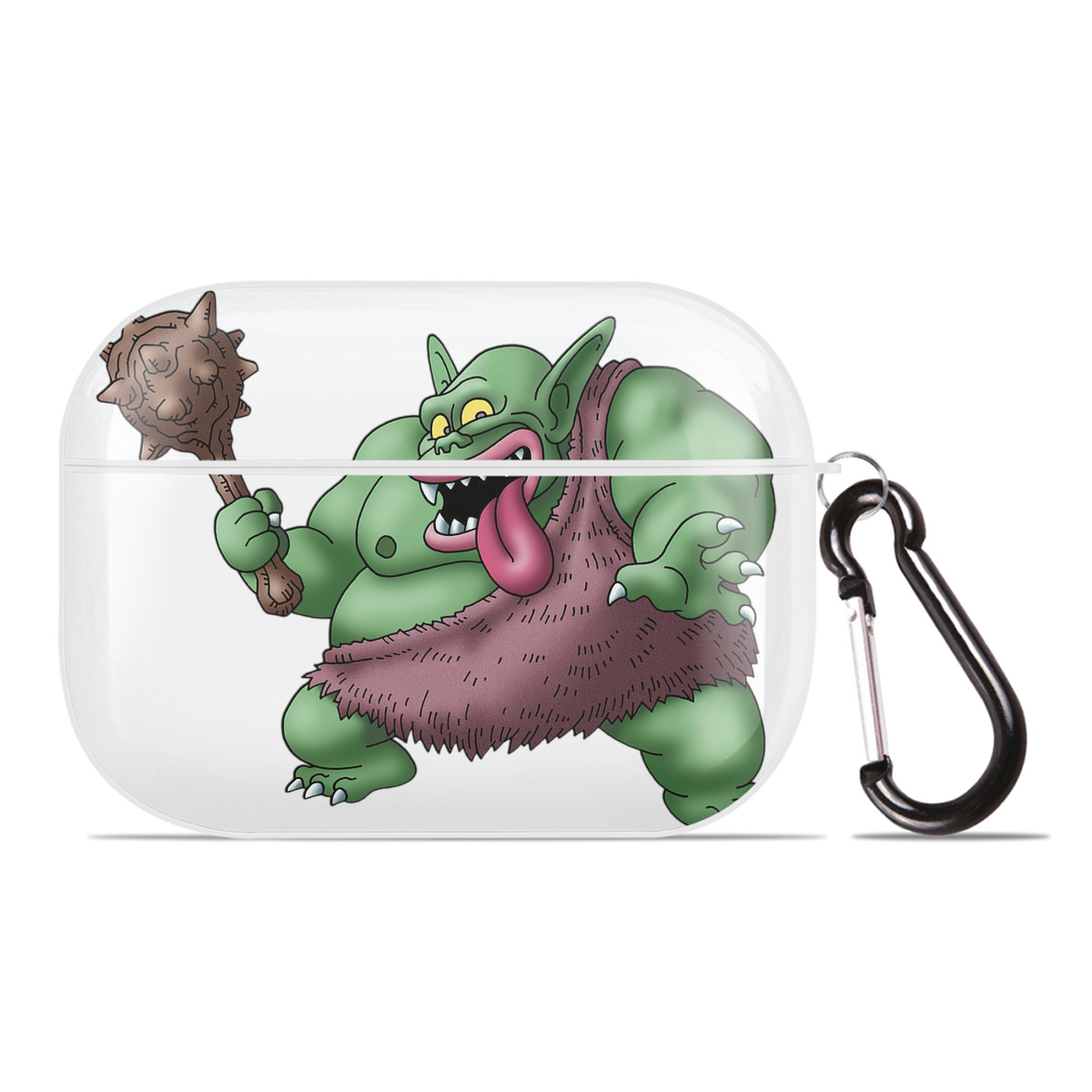 （画像用） ドラゴンクエスト Doragon Kuesuto Dragon Quest 【AirPods Pro用】ハードシェル保護ケース 耐衝撃・防指紋・カラビナ付き商品仕様