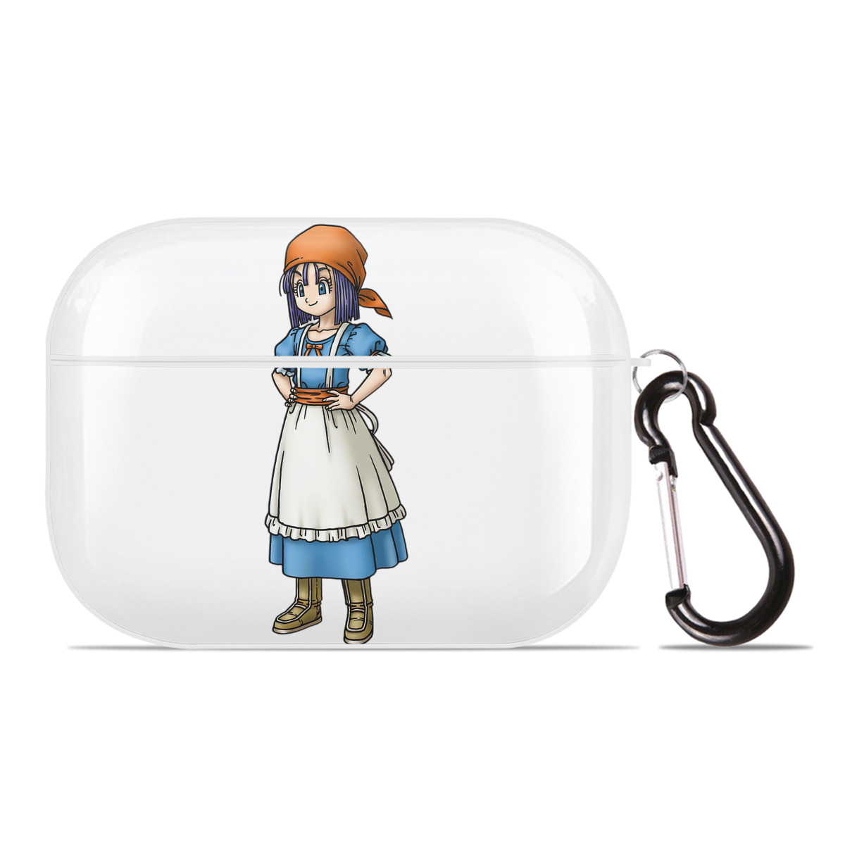 （画像用） ドラゴンクエスト Doragon Kuesuto Dragon Quest 【AirPods Pro用】ハードシェル保護ケース 耐衝撃・防指紋・カラビナ付き商品仕様