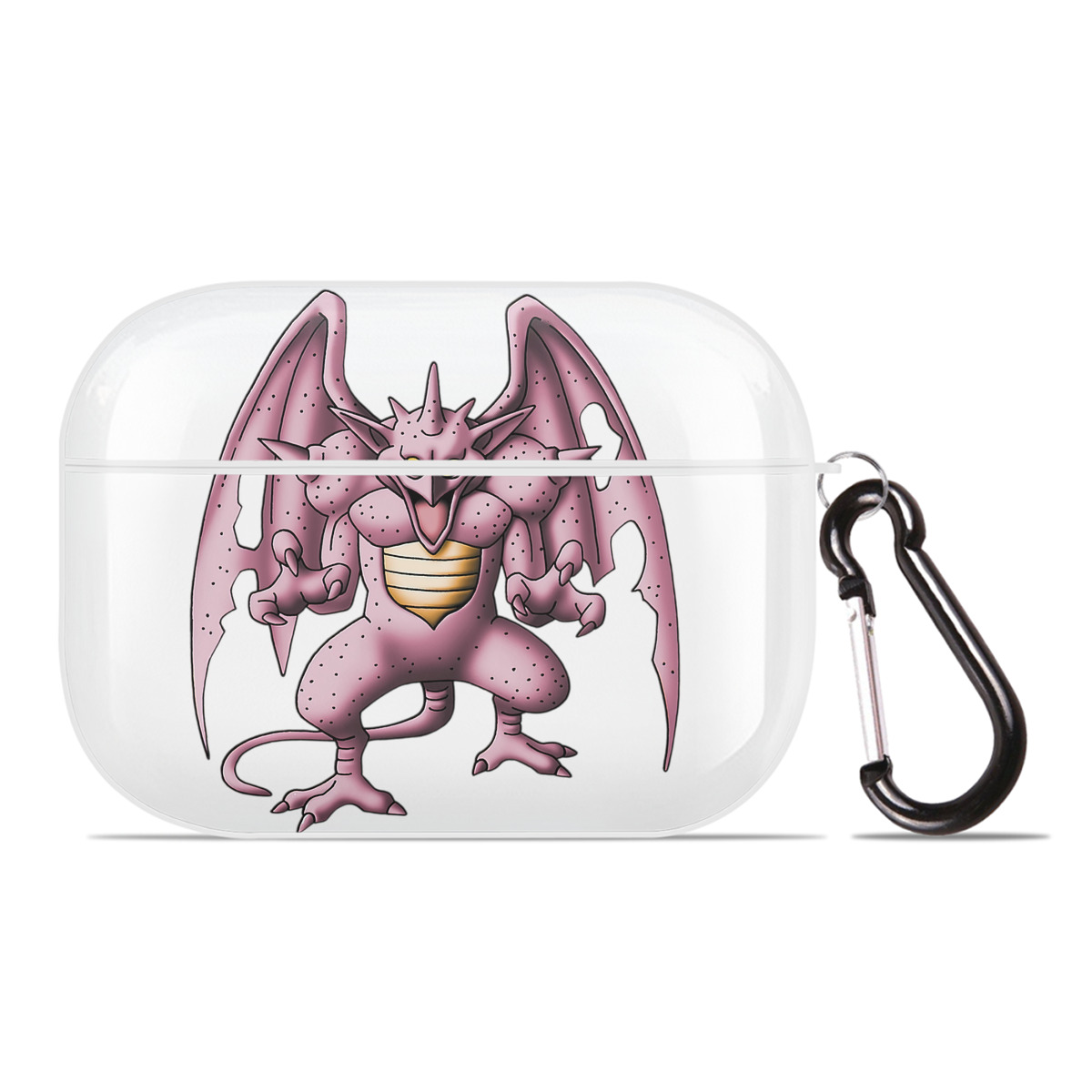 （画像用） ドラゴンクエスト Doragon Kuesuto Dragon Quest 【AirPods Pro用】ハードシェル保護ケース 耐衝撃・防指紋・カラビナ付き商品仕様