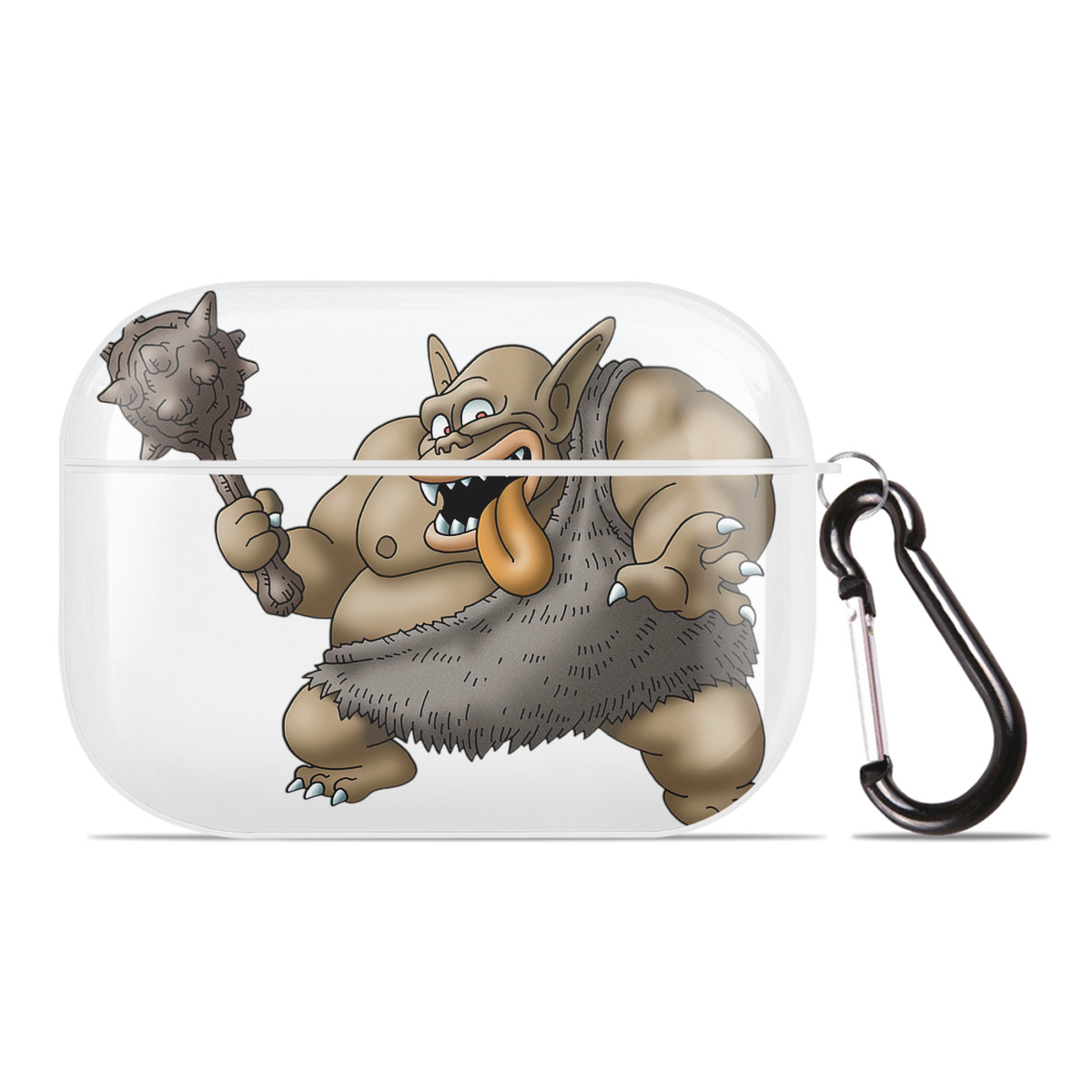 （画像用） ドラゴンクエスト Doragon Kuesuto Dragon Quest 【AirPods Pro用】ハードシェル保護ケース 耐衝撃・防指紋・カラビナ付き商品仕様