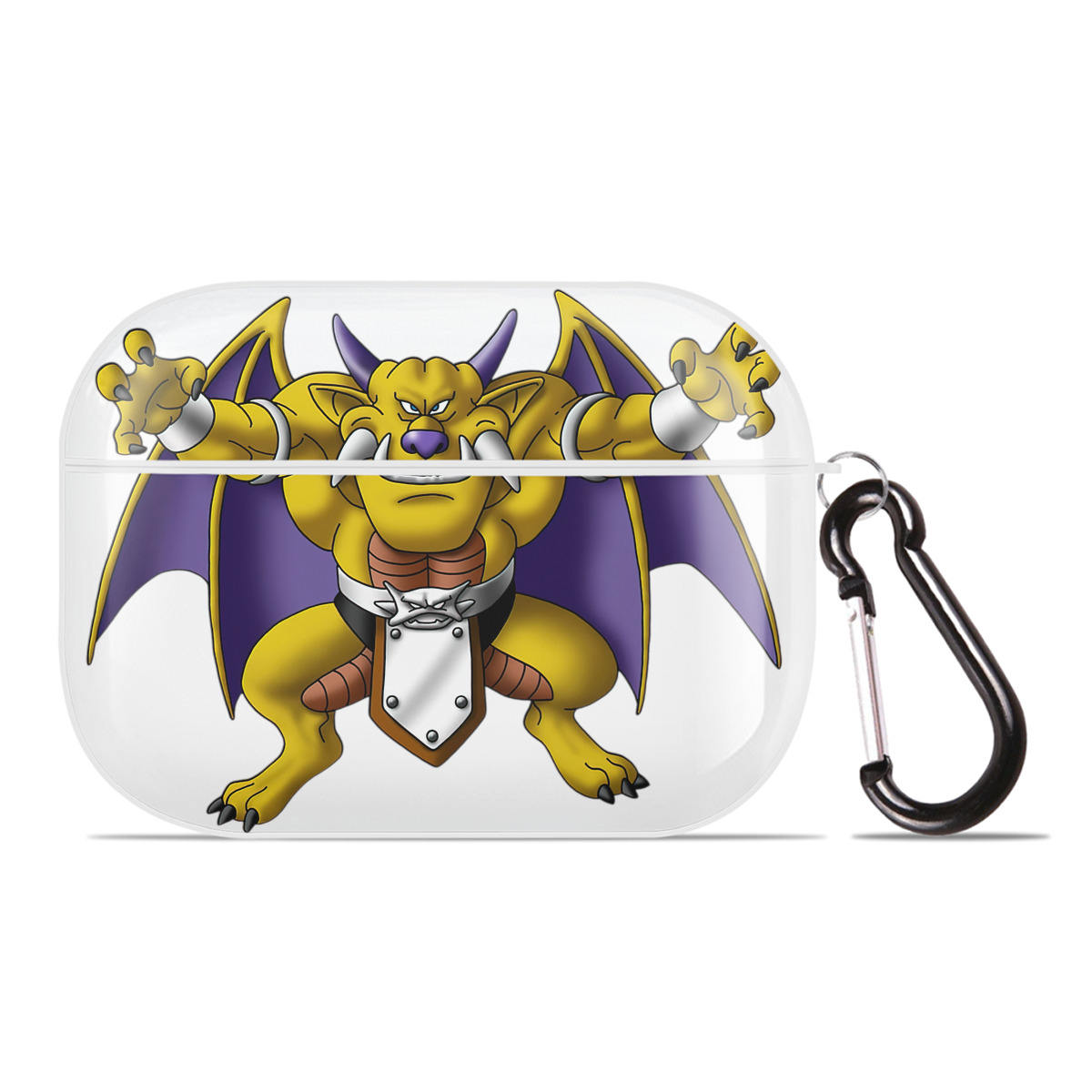 （画像用） ドラゴンクエスト Doragon Kuesuto Dragon Quest 【AirPods Pro用】ハードシェル保護ケース 耐衝撃・防指紋・カラビナ付き商品仕様