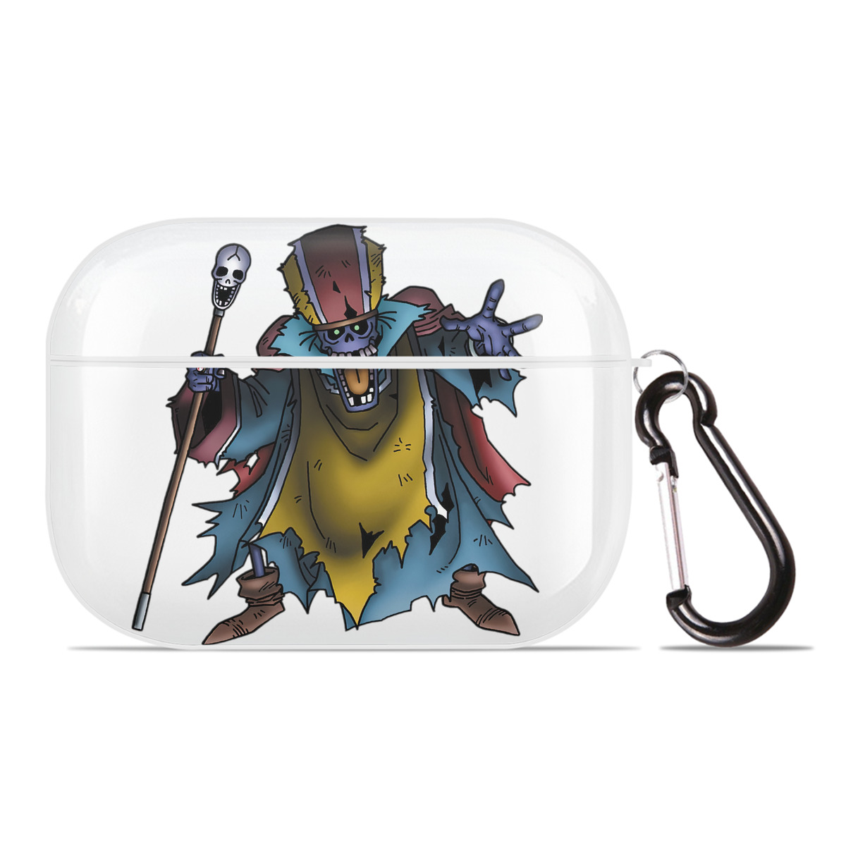 （画像用） ドラゴンクエスト Doragon Kuesuto Dragon Quest 【AirPods Pro用】ハードシェル保護ケース 耐衝撃・防指紋・カラビナ付き商品仕様