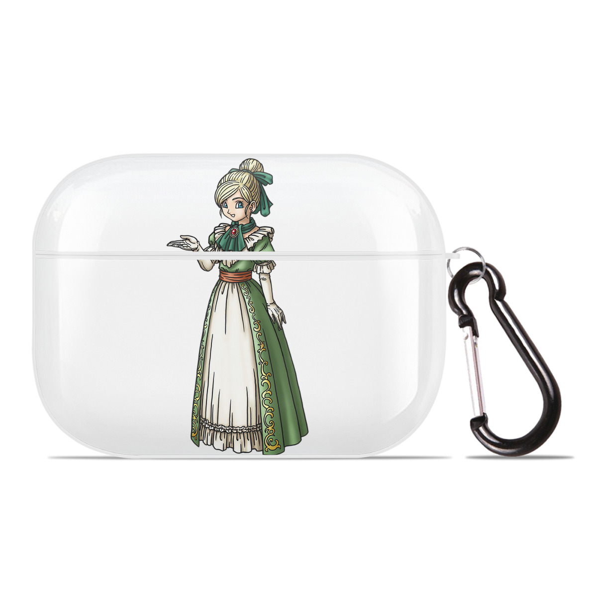 （画像用） ドラゴンクエスト Doragon Kuesuto Dragon Quest 【AirPods Pro用】ハードシェル保護ケース 耐衝撃・防指紋・カラビナ付き商品仕様