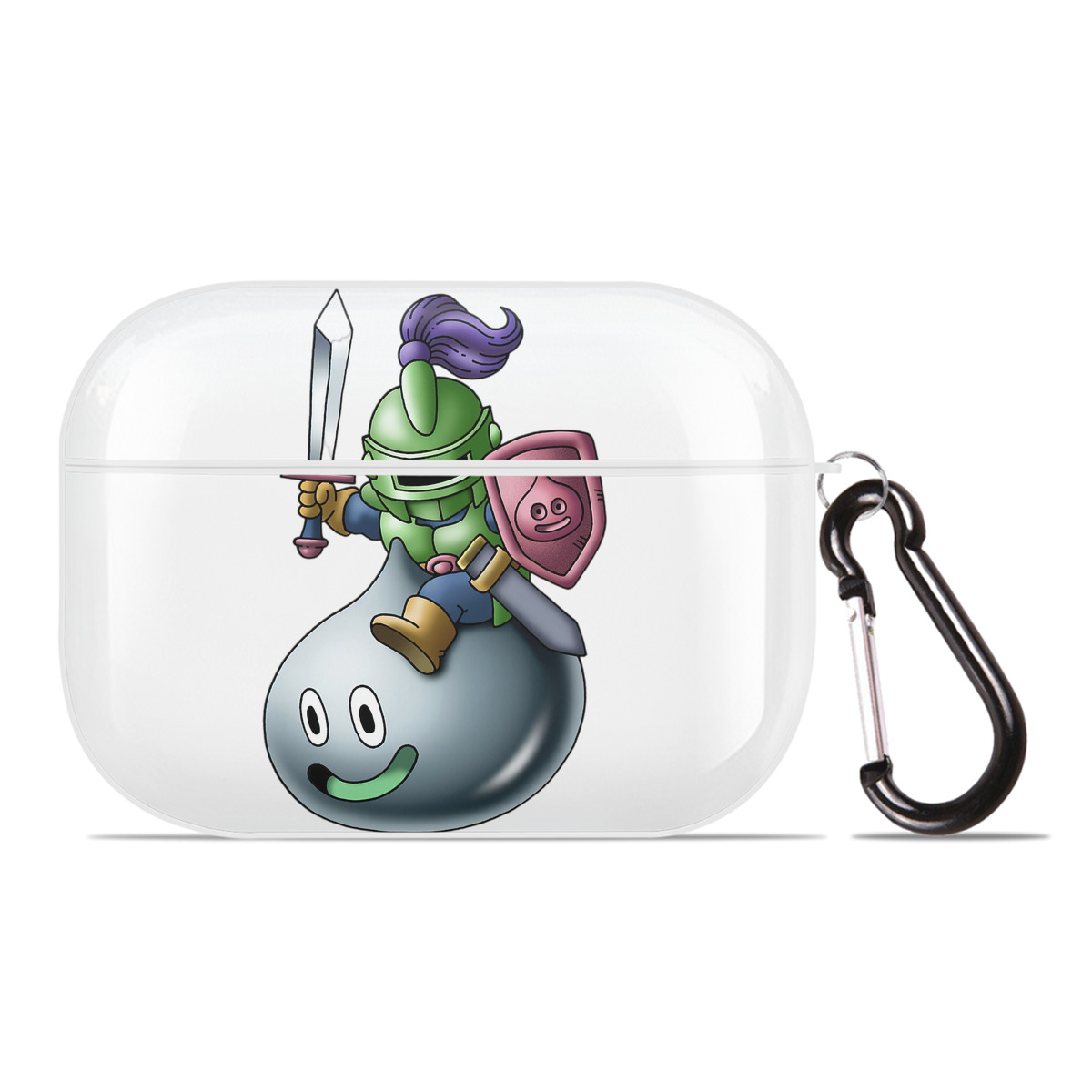 （画像用） ドラゴンクエスト Doragon Kuesuto Dragon Quest 【AirPods Pro用】ハードシェル保護ケース 耐衝撃・防指紋・カラビナ付き商品仕様
