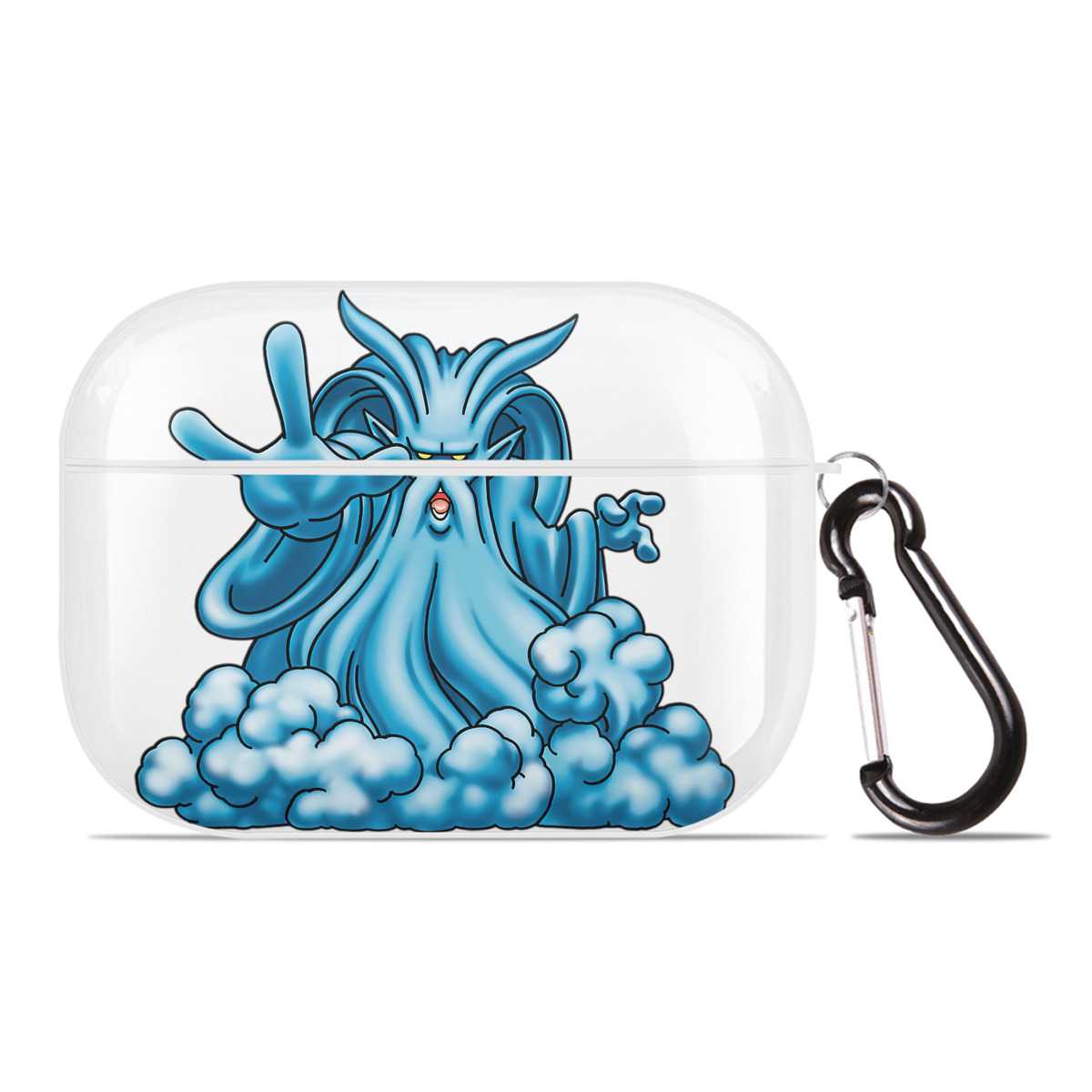 （画像用） ドラゴンクエスト Doragon Kuesuto Dragon Quest 【AirPods Pro用】ハードシェル保護ケース 耐衝撃・防指紋・カラビナ付き商品仕様