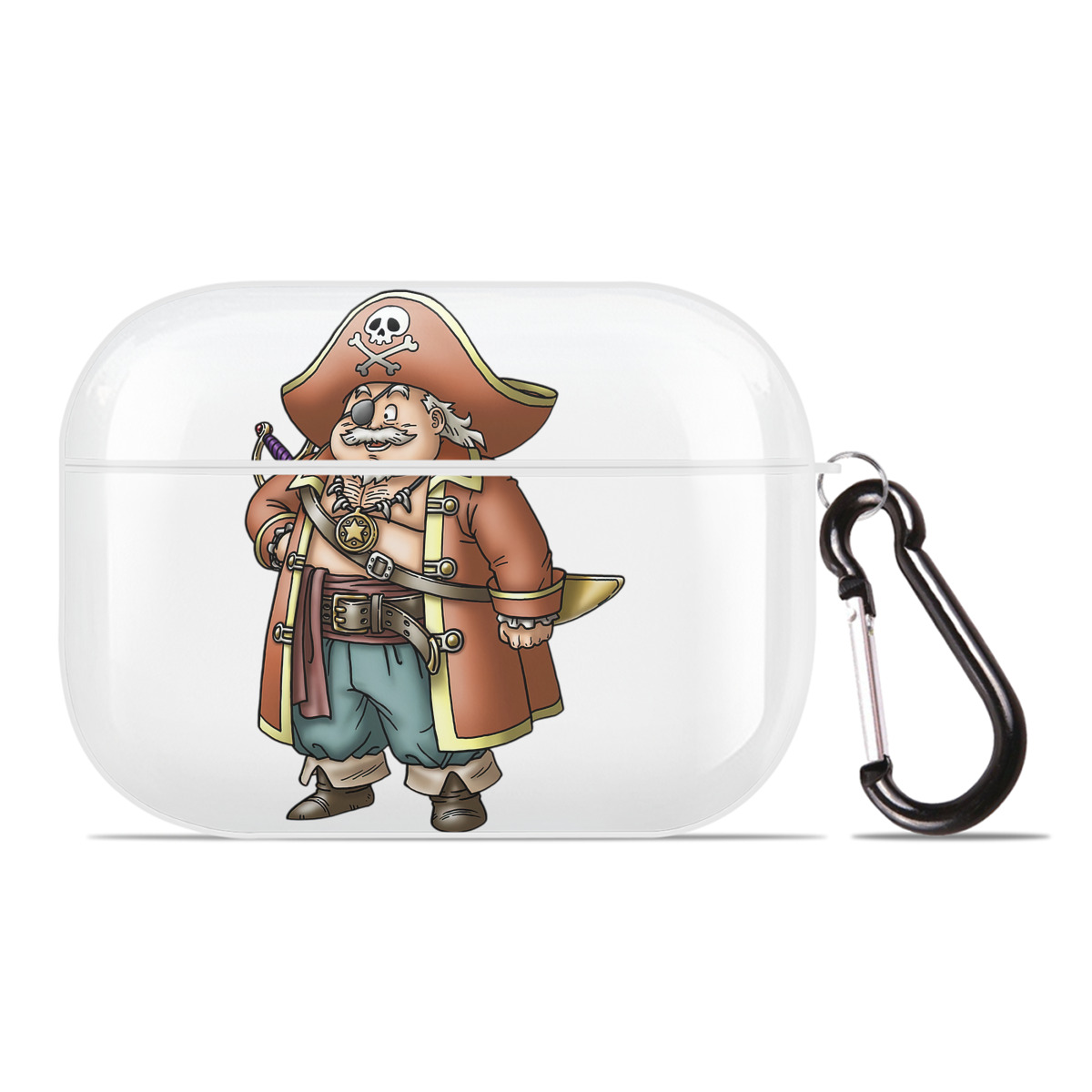 （画像用） ドラゴンクエスト Doragon Kuesuto Dragon Quest 【AirPods Pro用】ハードシェル保護ケース 耐衝撃・防指紋・カラビナ付き商品仕様