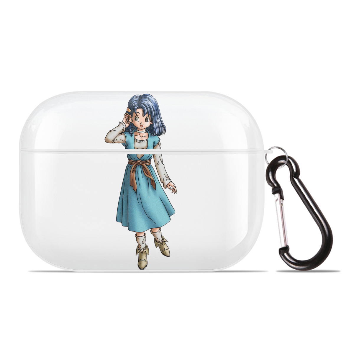 （画像用） ドラゴンクエスト Doragon Kuesuto Dragon Quest 【AirPods Pro用】ハードシェル保護ケース 耐衝撃・防指紋・カラビナ付き商品仕様