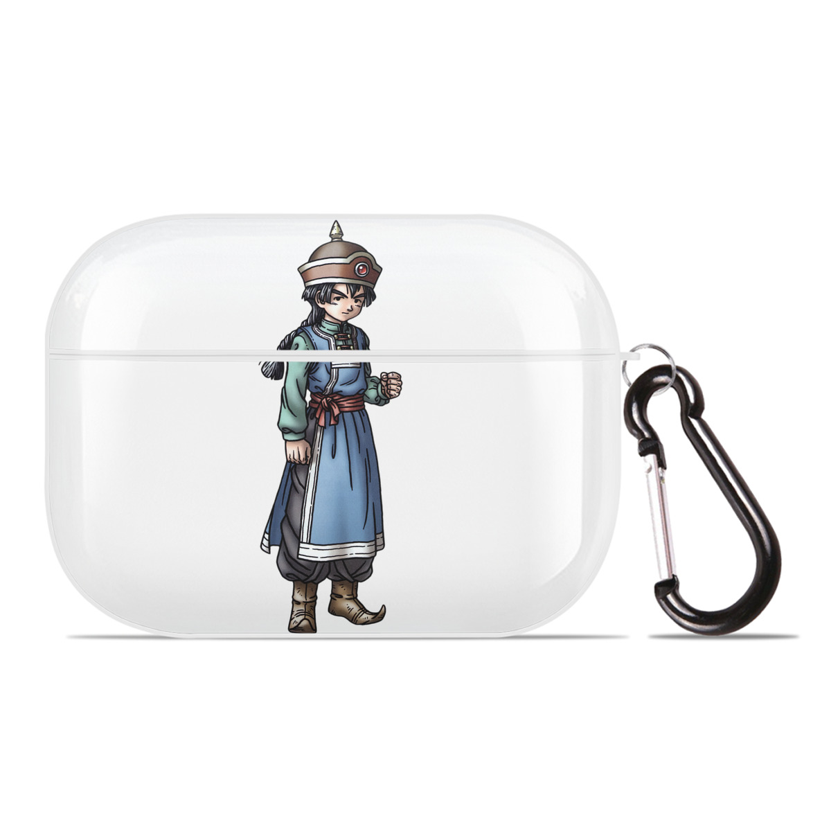 （画像用） ドラゴンクエスト Doragon Kuesuto Dragon Quest 【AirPods Pro用】ハードシェル保護ケース 耐衝撃・防指紋・カラビナ付き商品仕様