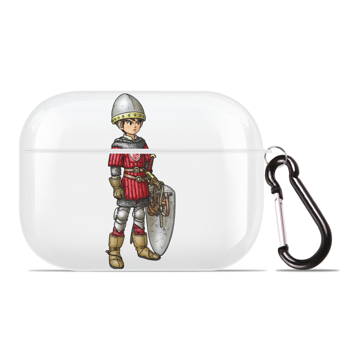 （画像用） ドラゴンクエスト Doragon Kuesuto Dragon Quest 【AirPods Pro用】ハードシェル保護ケース 耐衝撃・防指紋・カラビナ付き商品仕様