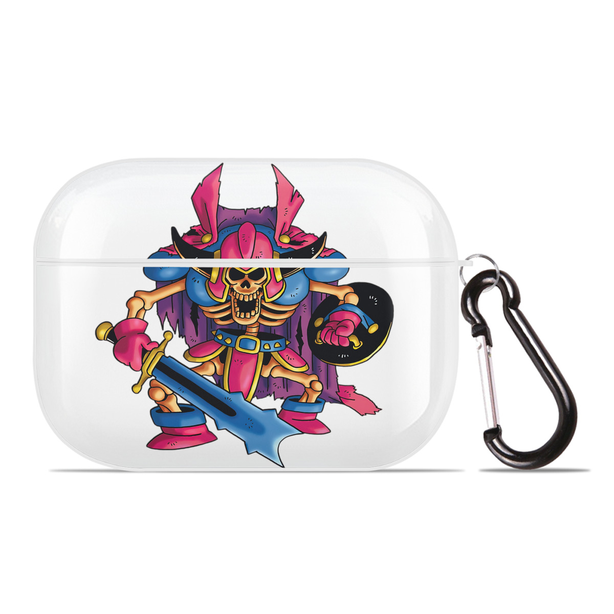 （画像用） ドラゴンクエスト Doragon Kuesuto Dragon Quest 【AirPods Pro用】ハードシェル保護ケース 耐衝撃・防指紋・カラビナ付き商品仕様