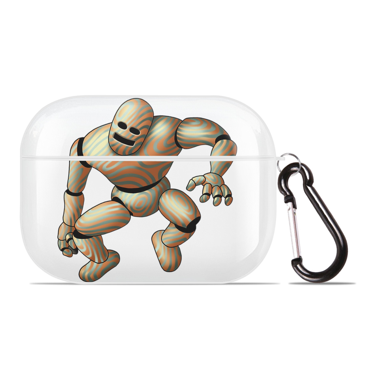 （画像用） ドラゴンクエスト Doragon Kuesuto Dragon Quest 【AirPods Pro用】ハードシェル保護ケース 耐衝撃・防指紋・カラビナ付き商品仕様