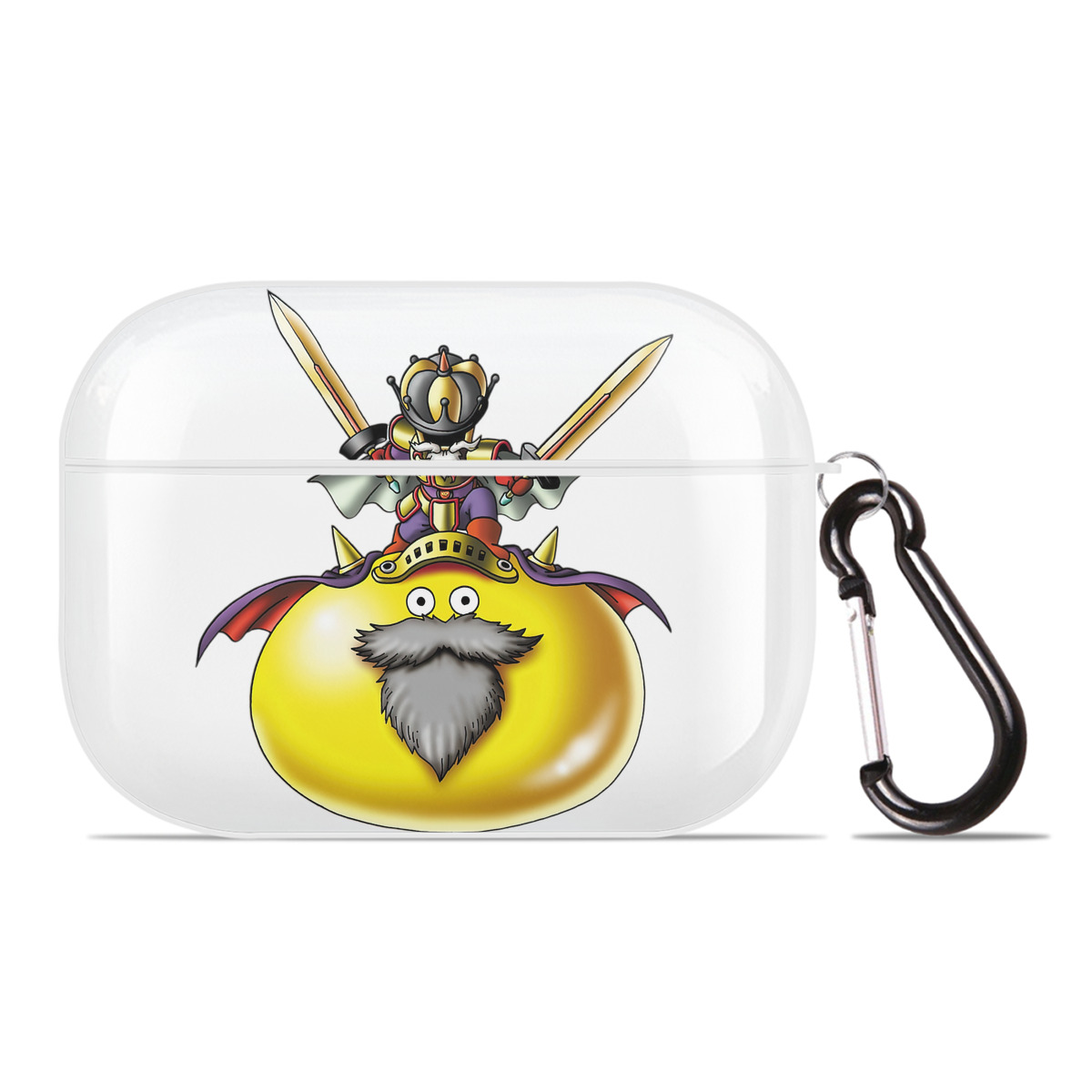 （画像用） ドラゴンクエスト Doragon Kuesuto Dragon Quest 【AirPods Pro用】ハードシェル保護ケース 耐衝撃・防指紋・カラビナ付き商品仕様