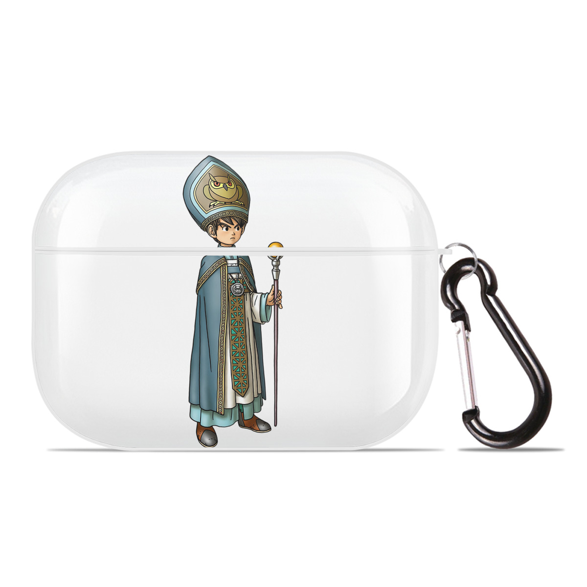 （画像用） ドラゴンクエスト Doragon Kuesuto Dragon Quest 【AirPods Pro用】ハードシェル保護ケース 耐衝撃・防指紋・カラビナ付き商品仕様
