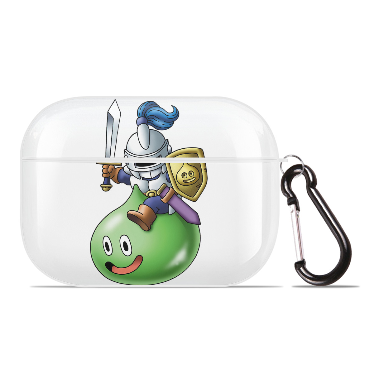 （画像用） ドラゴンクエスト Doragon Kuesuto Dragon Quest 【AirPods Pro用】ハードシェル保護ケース 耐衝撃・防指紋・カラビナ付き商品仕様