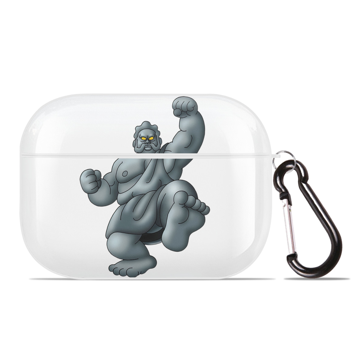 （画像用） ドラゴンクエスト Doragon Kuesuto Dragon Quest 【AirPods Pro用】ハードシェル保護ケース 耐衝撃・防指紋・カラビナ付き商品仕様