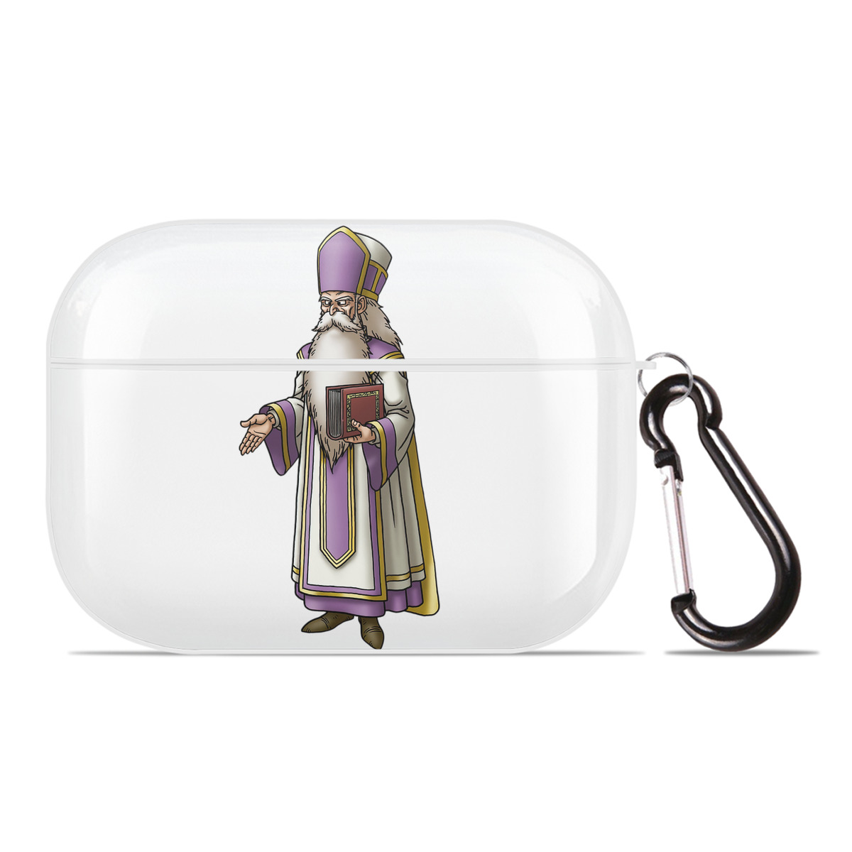 （画像用） ドラゴンクエスト Doragon Kuesuto Dragon Quest 【AirPods Pro用】ハードシェル保護ケース 耐衝撃・防指紋・カラビナ付き商品仕様