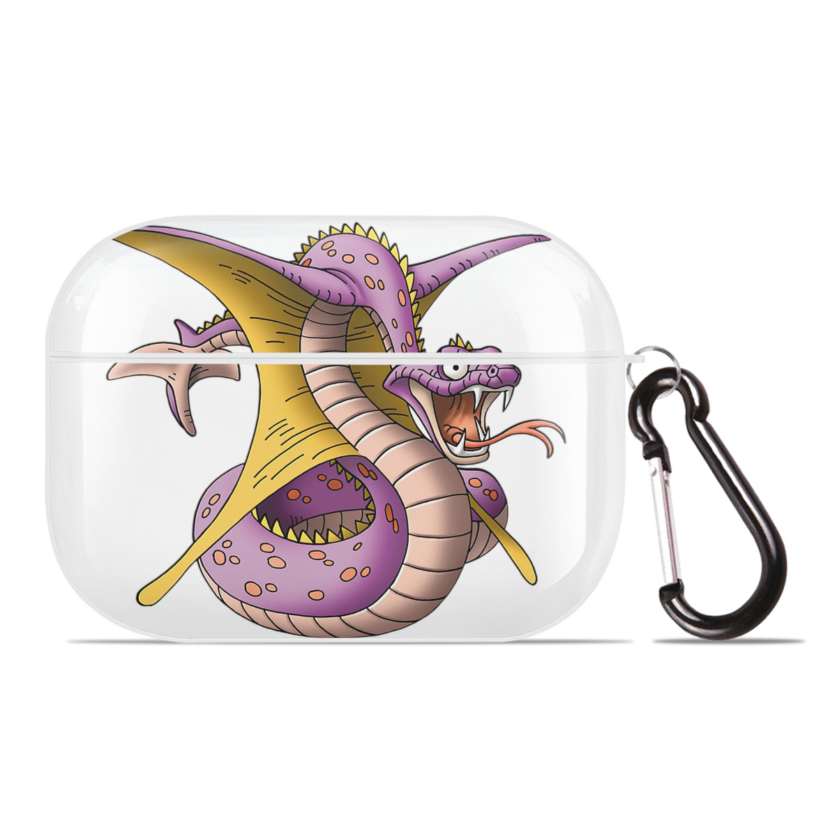 （画像用） ドラゴンクエスト Doragon Kuesuto Dragon Quest 【AirPods Pro用】ハードシェル保護ケース 耐衝撃・防指紋・カラビナ付き商品仕様
