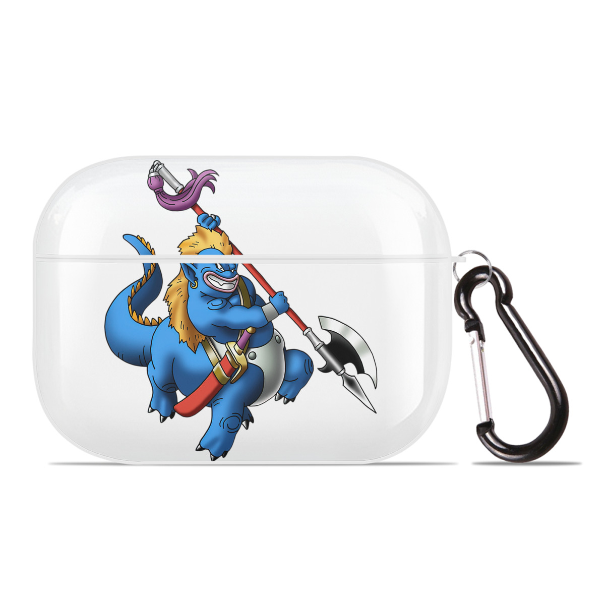 （画像用） ドラゴンクエスト Doragon Kuesuto Dragon Quest 【AirPods Pro用】ハードシェル保護ケース 耐衝撃・防指紋・カラビナ付き商品仕様