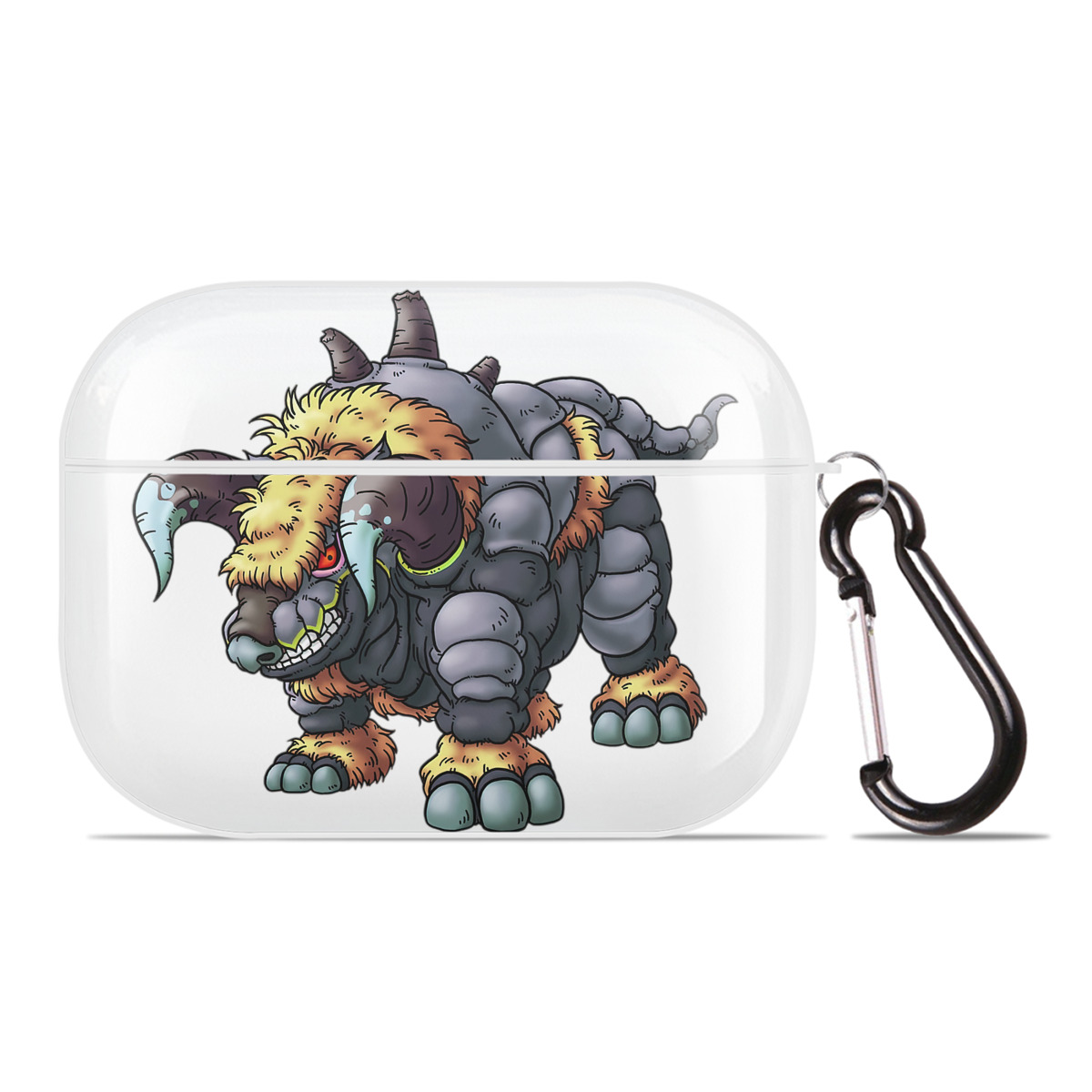 （画像用） ドラゴンクエスト Doragon Kuesuto Dragon Quest 【AirPods Pro用】ハードシェル保護ケース 耐衝撃・防指紋・カラビナ付き商品仕様