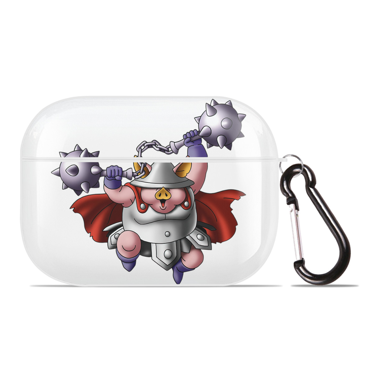 （画像用） ドラゴンクエスト Doragon Kuesuto Dragon Quest 【AirPods Pro用】ハードシェル保護ケース 耐衝撃・防指紋・カラビナ付き商品仕様