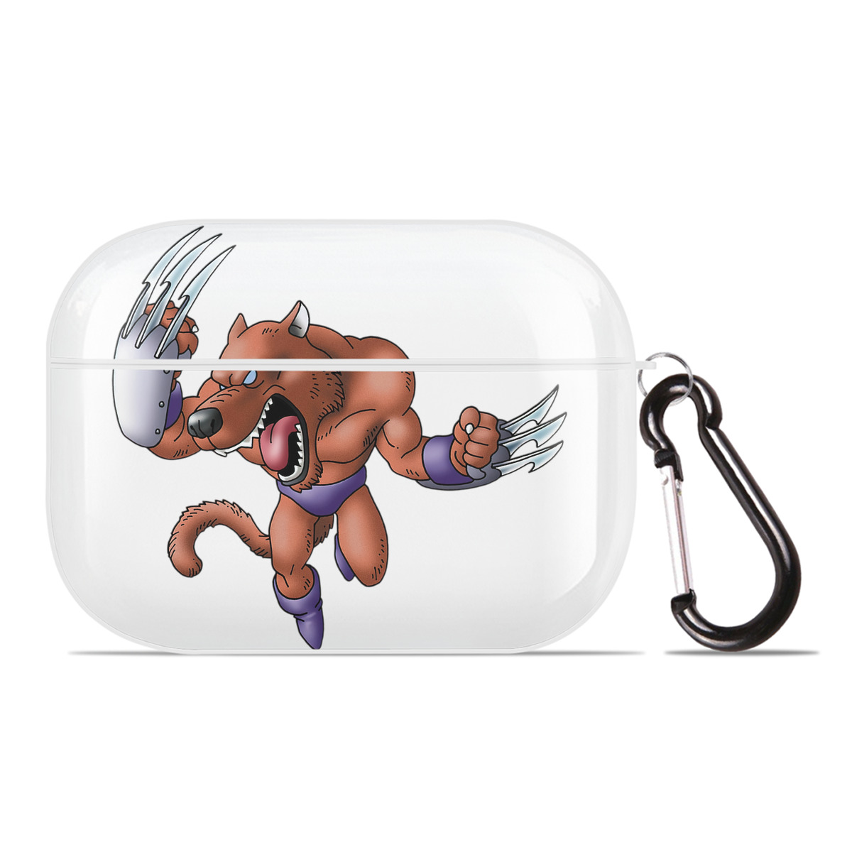 （画像用） ドラゴンクエスト Doragon Kuesuto Dragon Quest 【AirPods Pro用】ハードシェル保護ケース 耐衝撃・防指紋・カラビナ付き商品仕様