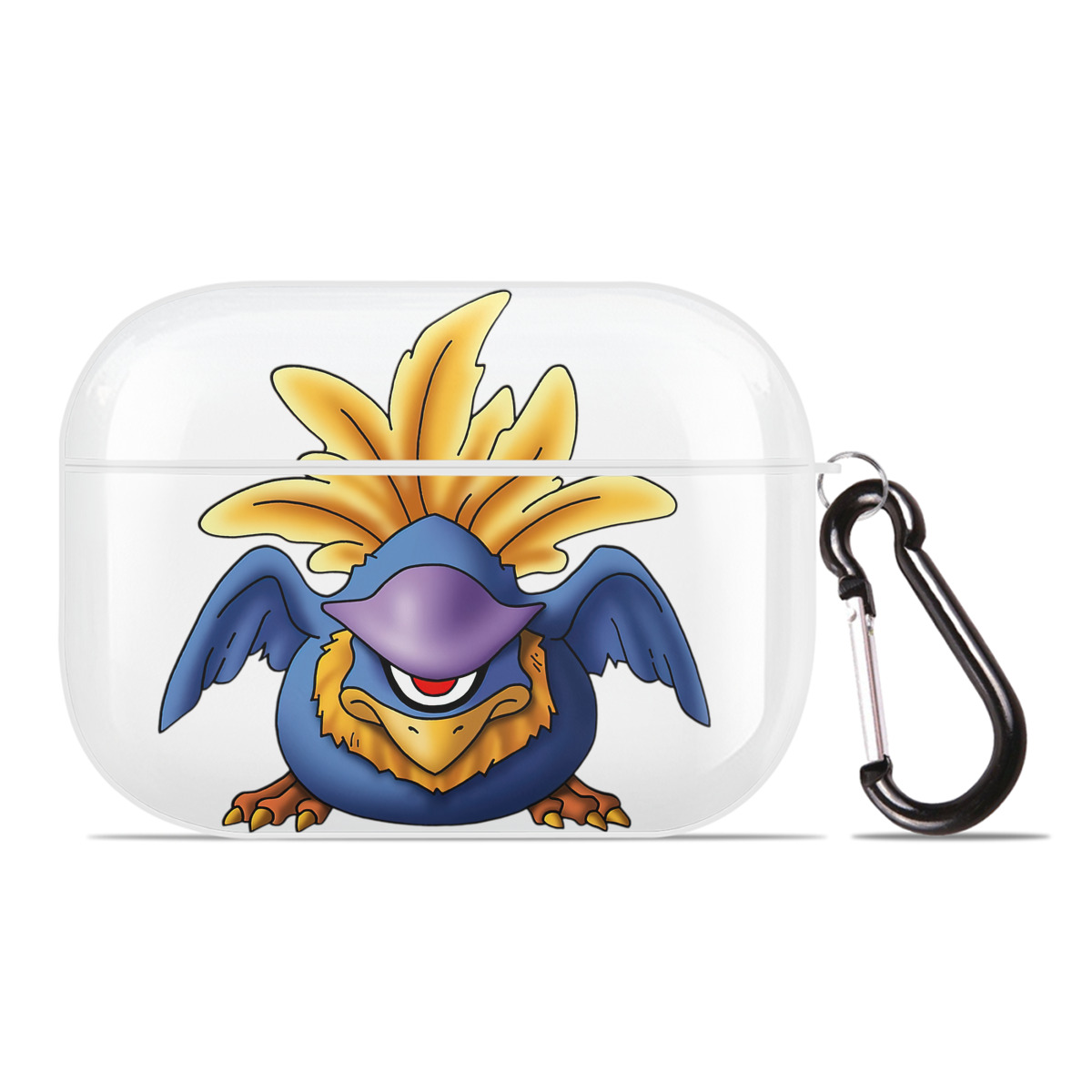 （画像用） ドラゴンクエスト Doragon Kuesuto Dragon Quest 【AirPods Pro用】ハードシェル保護ケース 耐衝撃・防指紋・カラビナ付き商品仕様