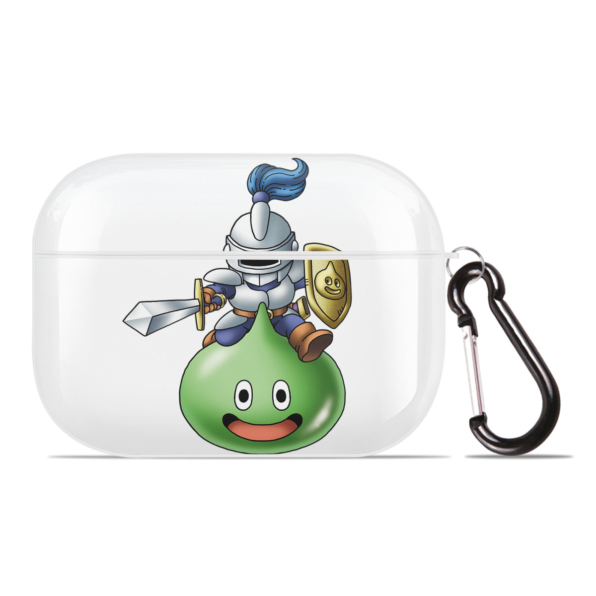（画像用） ドラゴンクエスト Doragon Kuesuto Dragon Quest 【AirPods Pro用】ハードシェル保護ケース 耐衝撃・防指紋・カラビナ付き商品仕様