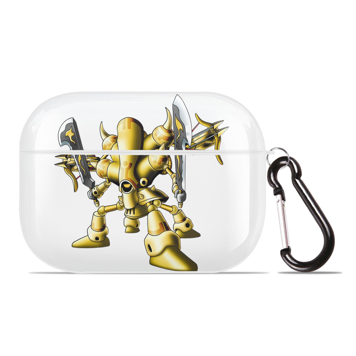 （画像用） ドラゴンクエスト Doragon Kuesuto Dragon Quest 【AirPods Pro用】ハードシェル保護ケース 耐衝撃・防指紋・カラビナ付き商品仕様
