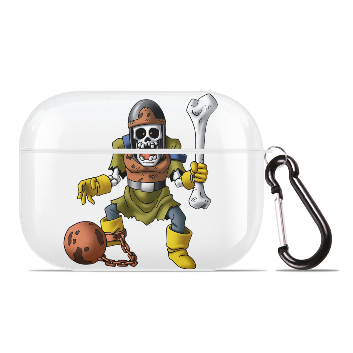 （画像用） ドラゴンクエスト Doragon Kuesuto Dragon Quest 【AirPods Pro用】ハードシェル保護ケース 耐衝撃・防指紋・カラビナ付き商品仕様