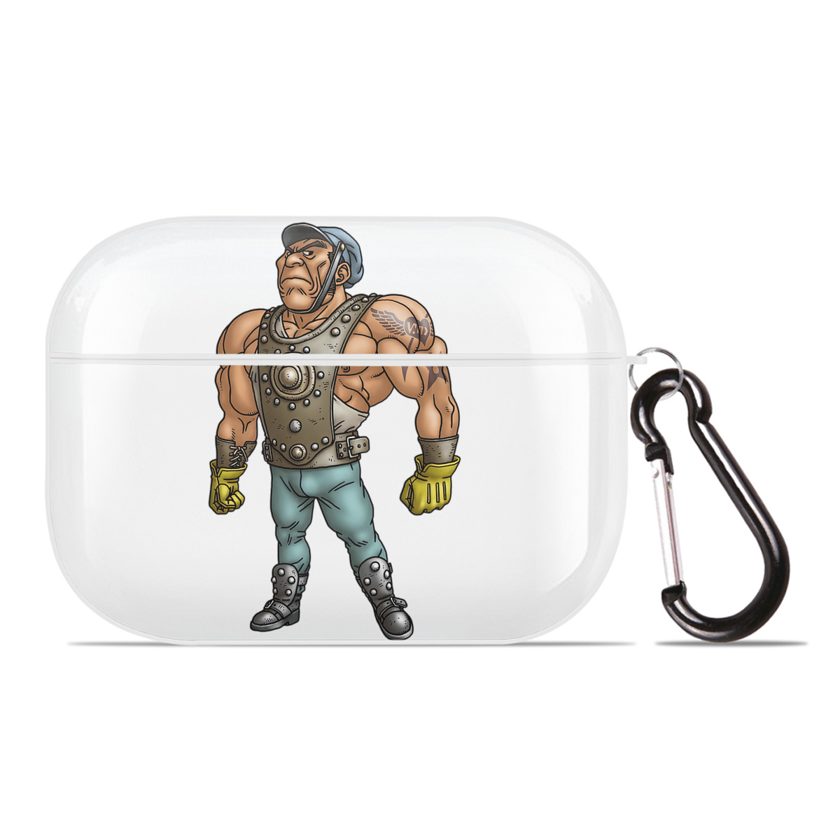 （画像用） ドラゴンクエスト Doragon Kuesuto Dragon Quest 【AirPods Pro用】ハードシェル保護ケース 耐衝撃・防指紋・カラビナ付き商品仕様