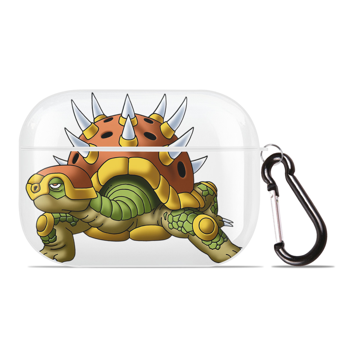 （画像用） ドラゴンクエスト Doragon Kuesuto Dragon Quest 【AirPods Pro用】ハードシェル保護ケース 耐衝撃・防指紋・カラビナ付き商品仕様