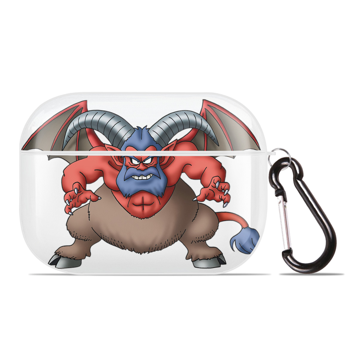 （画像用） ドラゴンクエスト Doragon Kuesuto Dragon Quest 【AirPods Pro用】ハードシェル保護ケース 耐衝撃・防指紋・カラビナ付き商品仕様
