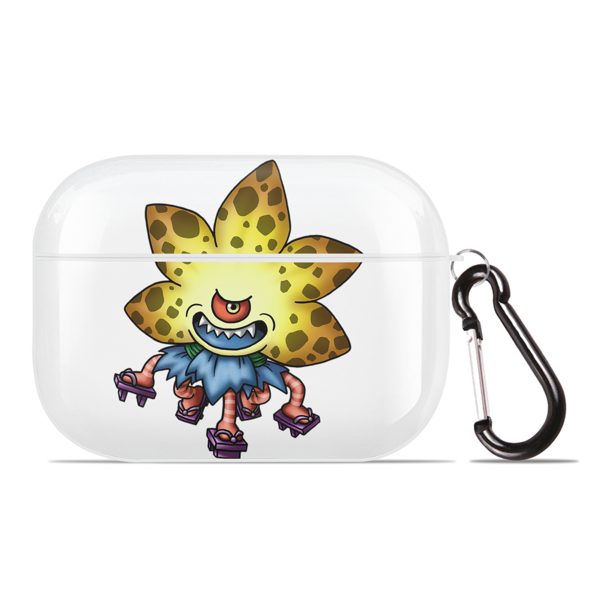 （画像用） ドラゴンクエスト Doragon Kuesuto Dragon Quest 【AirPods Pro用】ハードシェル保護ケース 耐衝撃・防指紋・カラビナ付き商品仕様