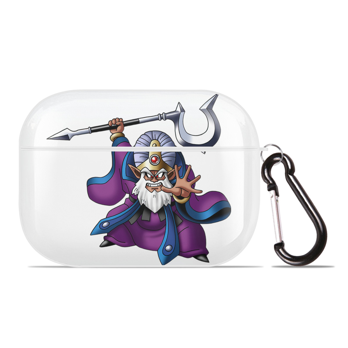 （画像用） ドラゴンクエスト Doragon Kuesuto Dragon Quest 【AirPods Pro用】ハードシェル保護ケース 耐衝撃・防指紋・カラビナ付き商品仕様