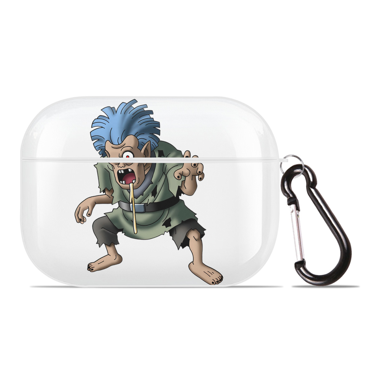 （画像用） ドラゴンクエスト Doragon Kuesuto Dragon Quest 【AirPods Pro用】ハードシェル保護ケース 耐衝撃・防指紋・カラビナ付き商品仕様