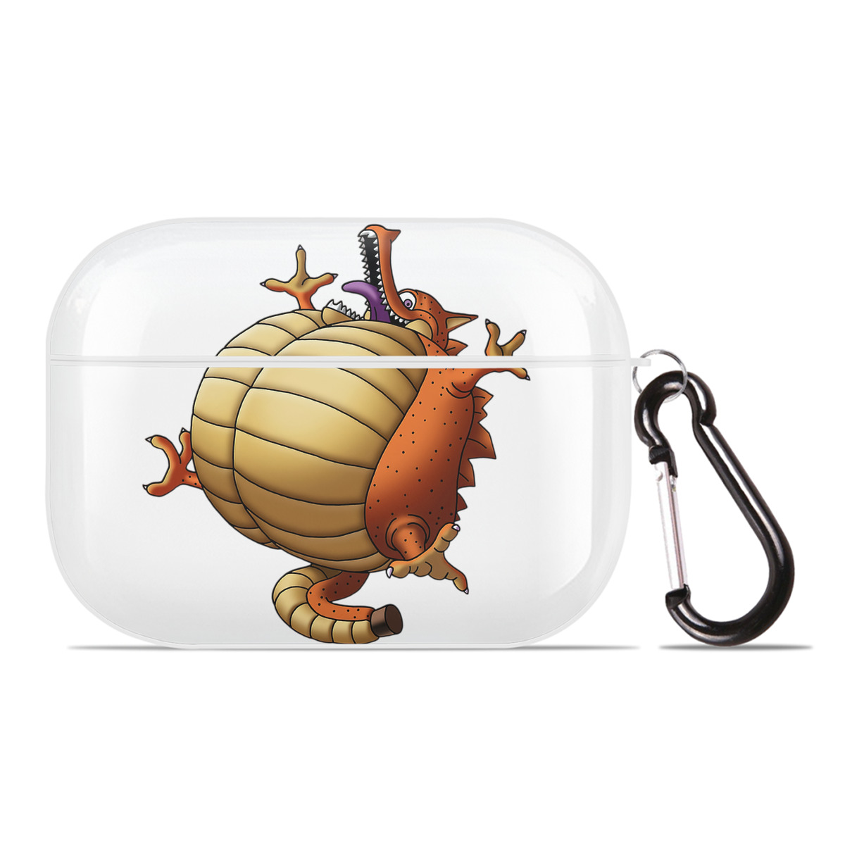 （画像用） ドラゴンクエスト Doragon Kuesuto Dragon Quest 【AirPods Pro用】ハードシェル保護ケース 耐衝撃・防指紋・カラビナ付き商品仕様