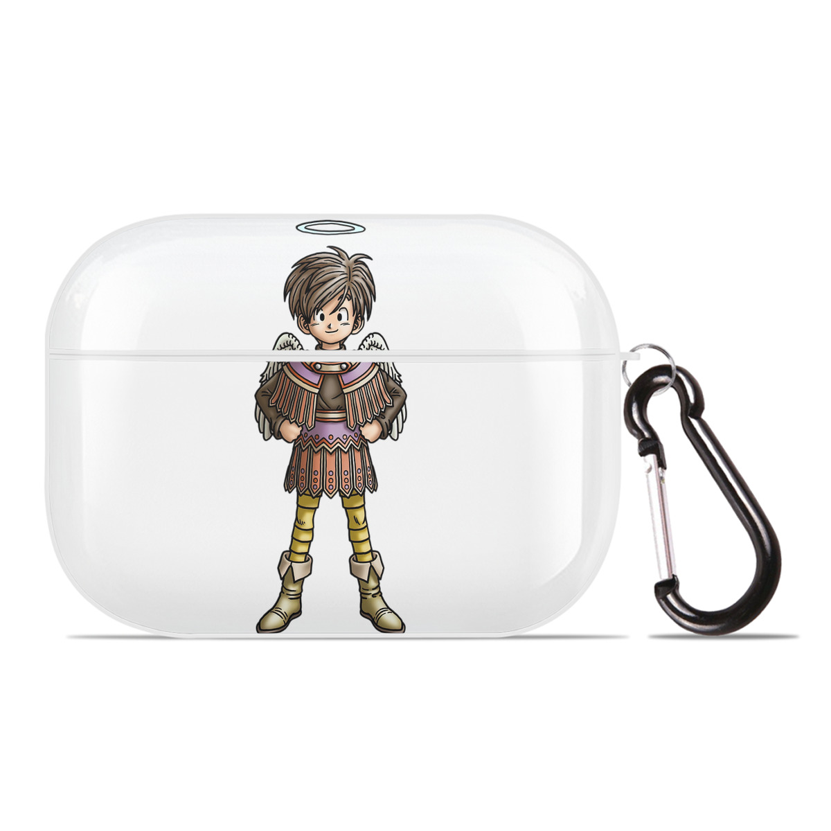 （画像用） ドラゴンクエスト Doragon Kuesuto Dragon Quest 【AirPods Pro用】ハードシェル保護ケース 耐衝撃・防指紋・カラビナ付き商品仕様