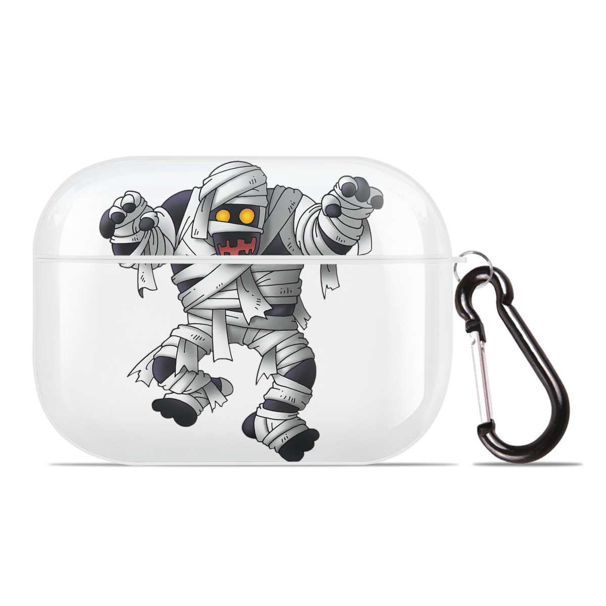 （画像用） ドラゴンクエスト Doragon Kuesuto Dragon Quest 【AirPods Pro用】ハードシェル保護ケース 耐衝撃・防指紋・カラビナ付き商品仕様