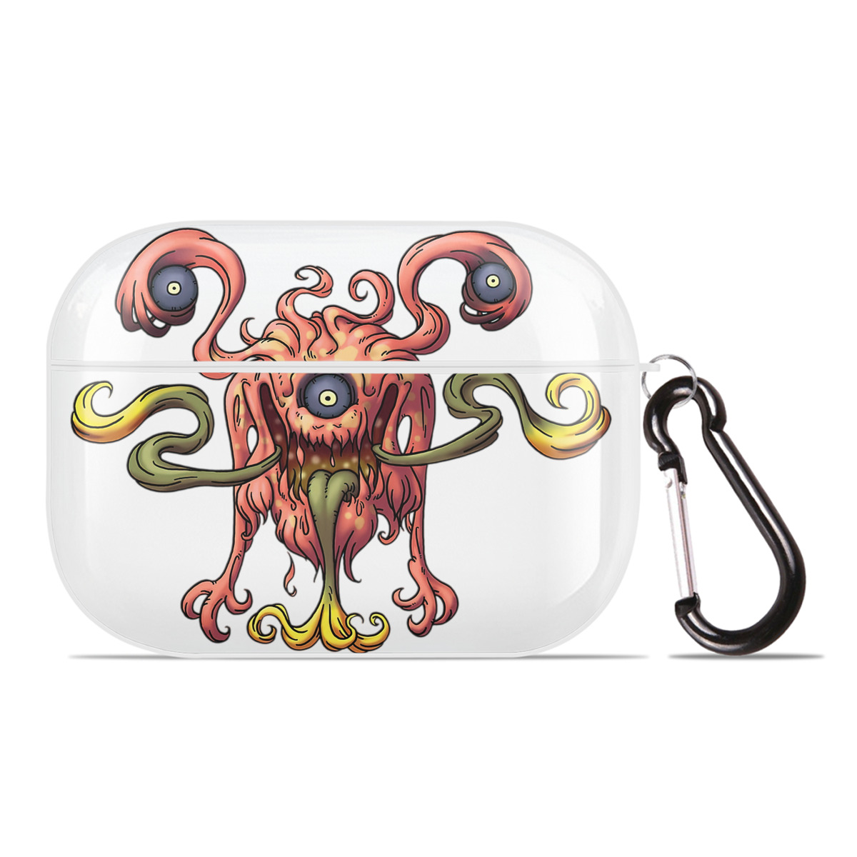 （画像用） ドラゴンクエスト Doragon Kuesuto Dragon Quest 【AirPods Pro用】ハードシェル保護ケース 耐衝撃・防指紋・カラビナ付き商品仕様