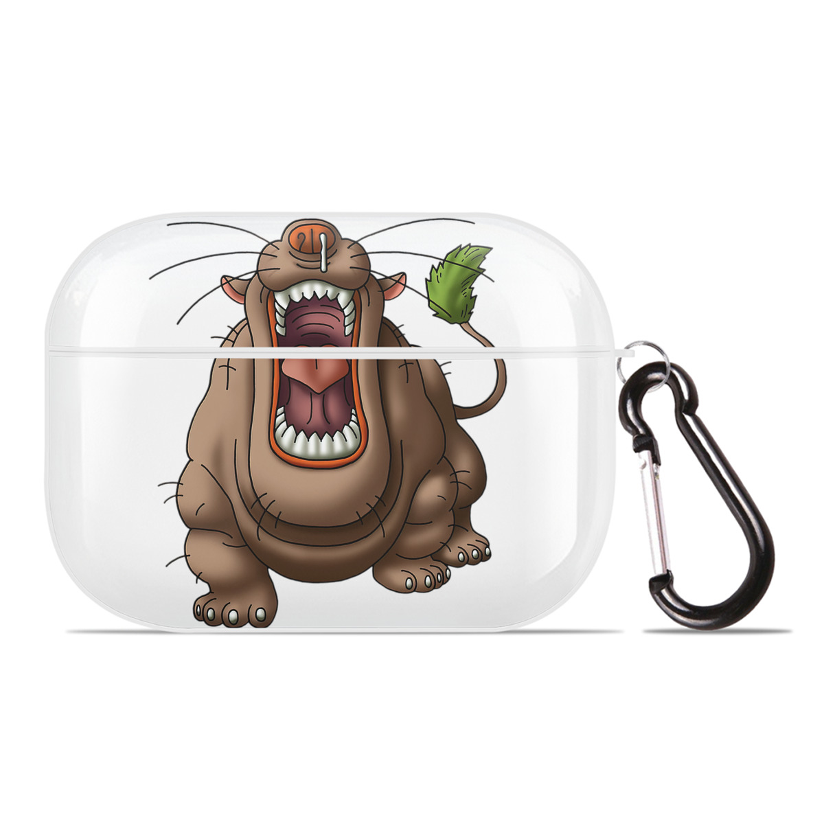 （画像用） ドラゴンクエスト Doragon Kuesuto Dragon Quest 【AirPods Pro用】ハードシェル保護ケース 耐衝撃・防指紋・カラビナ付き商品仕様