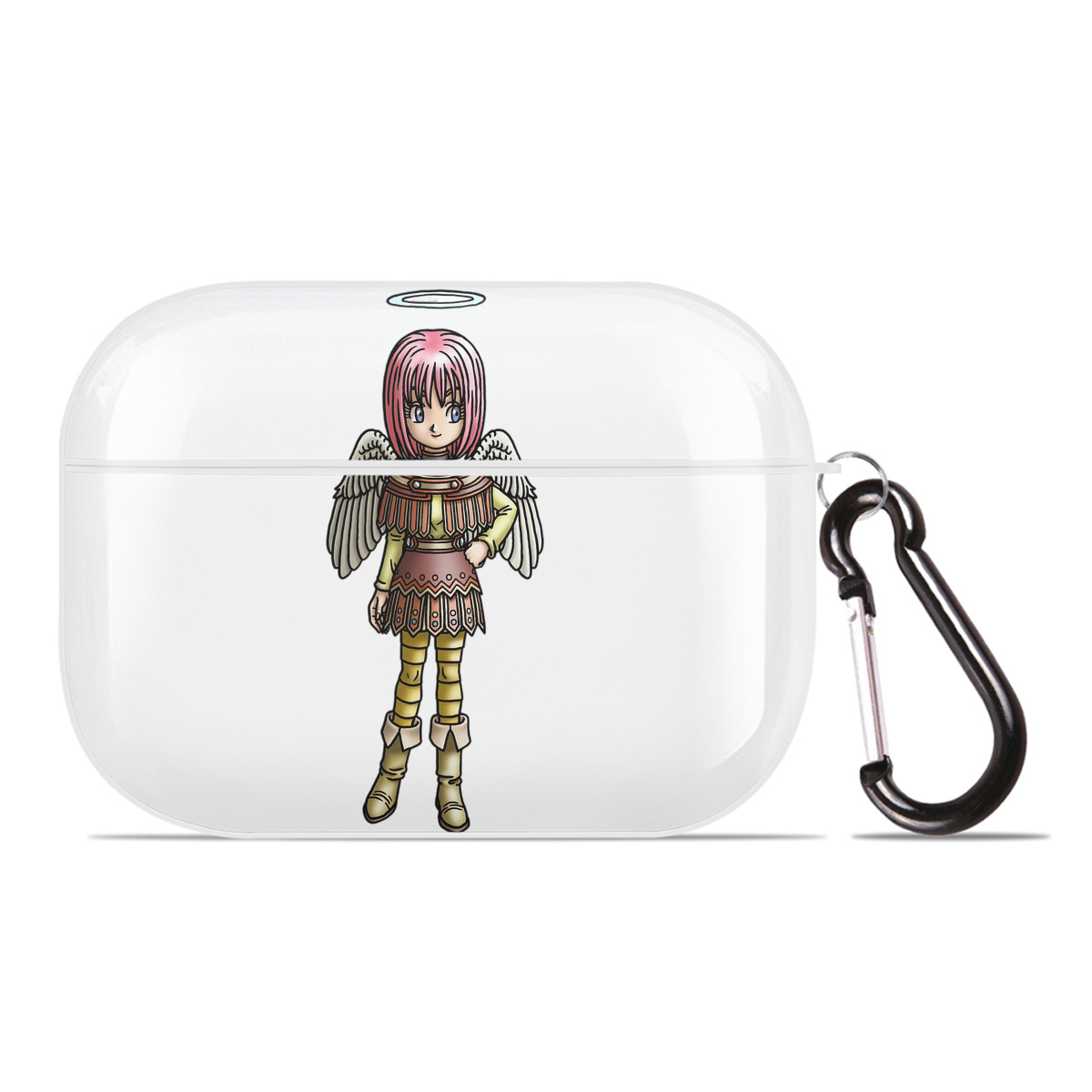 （画像用） ドラゴンクエスト Doragon Kuesuto Dragon Quest 【AirPods Pro用】ハードシェル保護ケース 耐衝撃・防指紋・カラビナ付き商品仕様