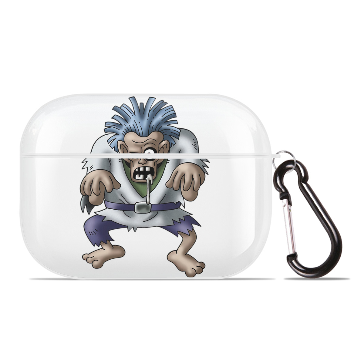 （画像用） ドラゴンクエスト Doragon Kuesuto Dragon Quest 【AirPods Pro用】ハードシェル保護ケース 耐衝撃・防指紋・カラビナ付き商品仕様