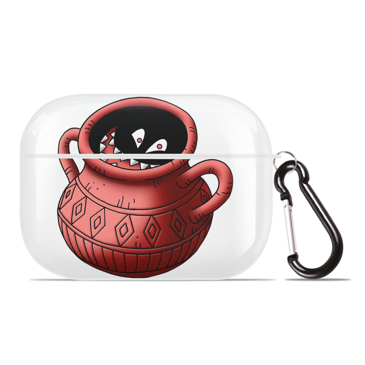 （画像用） ドラゴンクエスト Doragon Kuesuto Dragon Quest 【AirPods Pro用】ハードシェル保護ケース 耐衝撃・防指紋・カラビナ付き商品仕様
