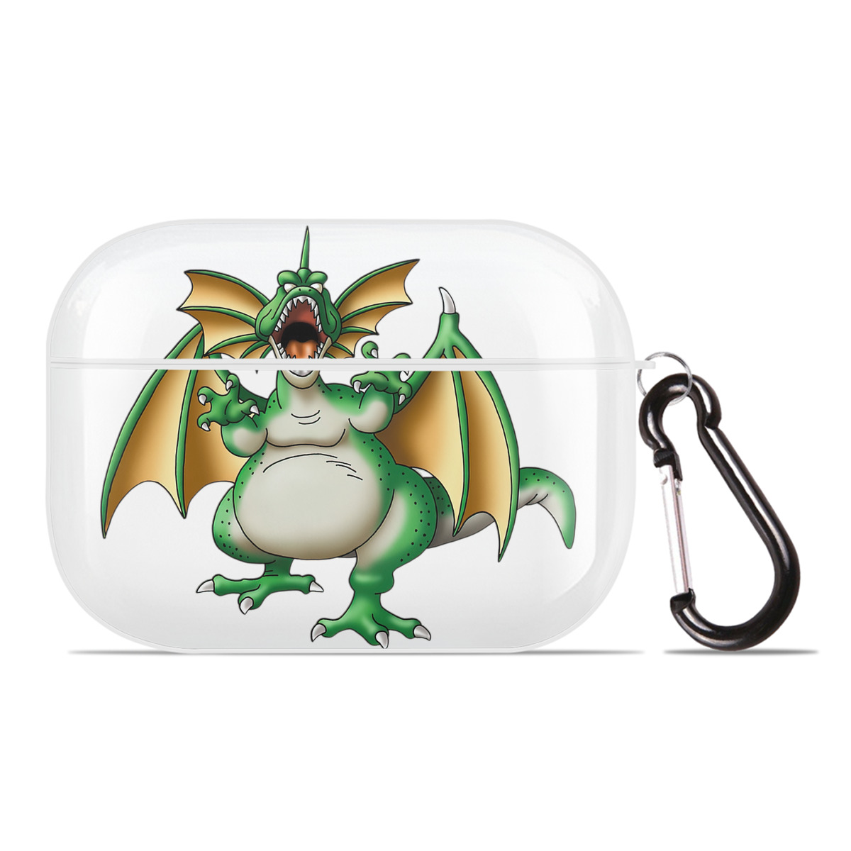 （画像用） ドラゴンクエスト Doragon Kuesuto Dragon Quest 【AirPods Pro用】ハードシェル保護ケース 耐衝撃・防指紋・カラビナ付き商品仕様