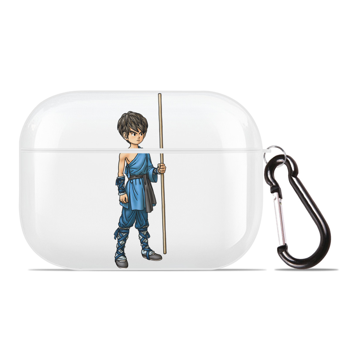 （画像用） ドラゴンクエスト Doragon Kuesuto Dragon Quest 【AirPods Pro用】ハードシェル保護ケース 耐衝撃・防指紋・カラビナ付き商品仕様